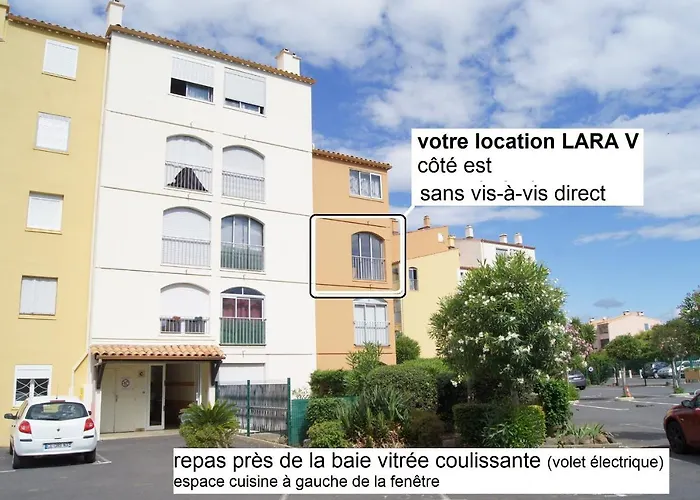 Apartman Lara 5 - Grand T2 Sans Vis-a-vis Parking - Pres Centre-port, Ile Des Loisirs, Richelieu Agde