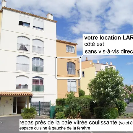 Daire Lara 5 - Grand T2 Sans Vis-a-vis Parking - Pres Centre-port, Ile Des Loisirs, Richelieu Agde